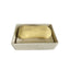 Natural Soap Dish/Facial Sponge Holder/Bathroom Makeup Sponge Tray with Draining Hole (sand yellow,Only soap box)