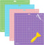 WISYOK 4-Pack 12x12 Inch Cutting Mats for Explore Air 2/Air/One/Maker, Reusable Adhesive Replacement Mats (Standard, Light, Strong, Fabric) for Crafts, Quilting, Sewing