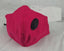 Face Mask Reusable Cotton Cloth Fabric w 2 Pm2.5 Perfect Fit Adjustable Pink