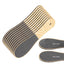 Khaki Professional Pedicure Foot File 10-Pack - Double-Sided Callus Remover with Wooden Handle