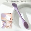 Silicone Face Mask Applicator Brush Pink Purple Secondary image