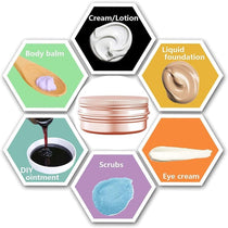 Aluminum Cosmetic Tin Jars 12 Pack