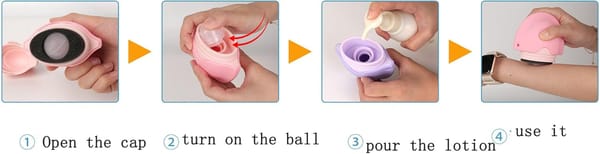 Silicone Sunscreen Applicator Pink