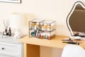 Stackable PET Clear Makeup Organizer Drawer 2 Pack
