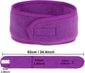 Spa Facial Headband Purple 4 Pack Secondary image