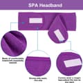 Spa Facial Headband Purple 4 Pack