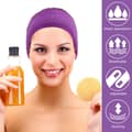 Spa Facial Headband Purple 4 Pack