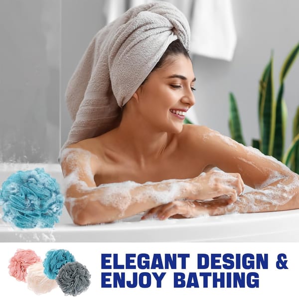 Loofah Shower Puff 4 Pack