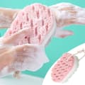 Magic Exfoliating Bath Sponge Pink 3 Pack Secondary image