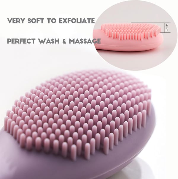 Silicone Face Mask Applicator Brush Pink Purple