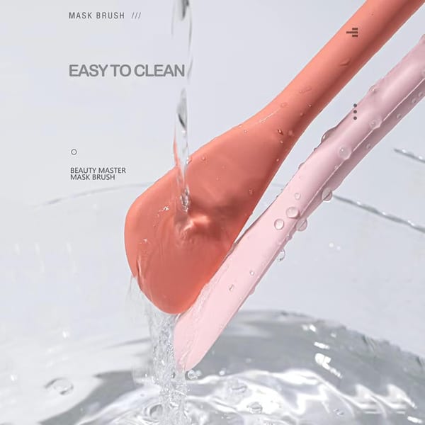 Silicone Face Mask Applicator Brush Pink Purple