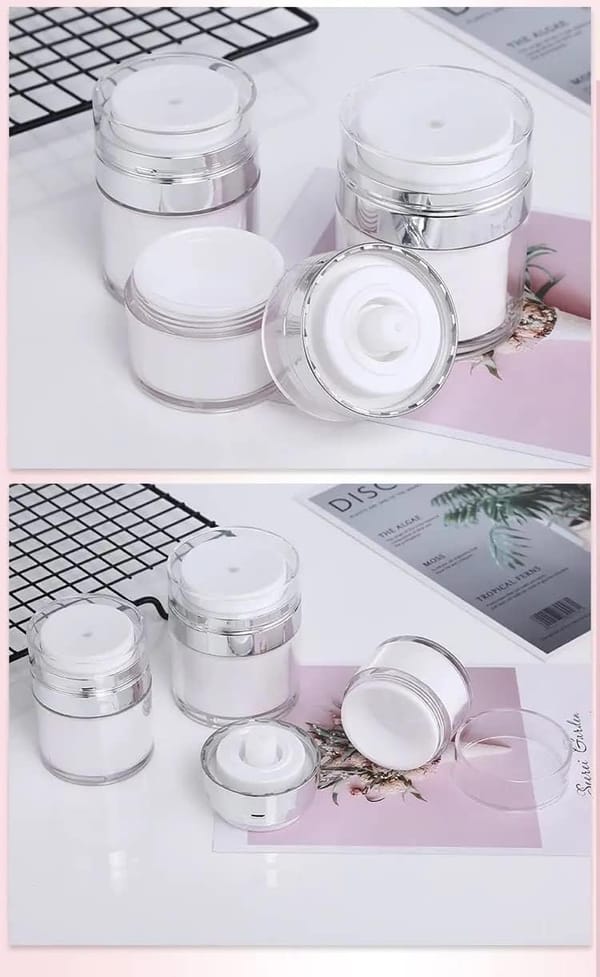 Airless Pump Cream Jar 100ml 4 Pack