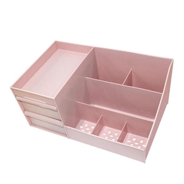 Pink Cosmetic Storage Box with Drawers Secondary image