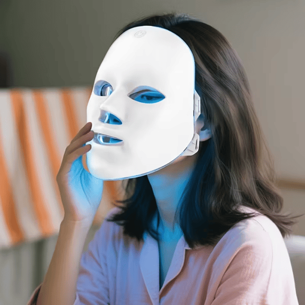 7 Color LED Facial Mask Light Beige