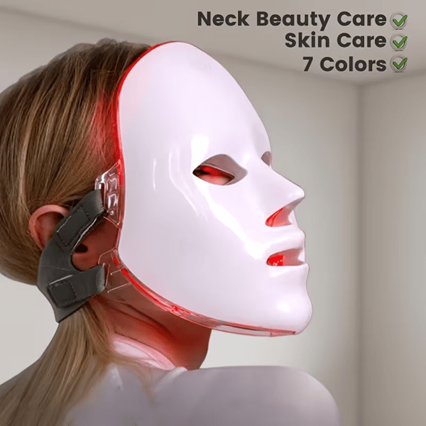 7 Color LED Facial Mask Light Beige