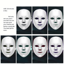 7 Color LED Facial Mask Light Beige