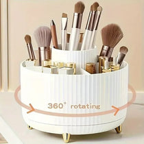 Rotating Cosmetic Storage Box Black