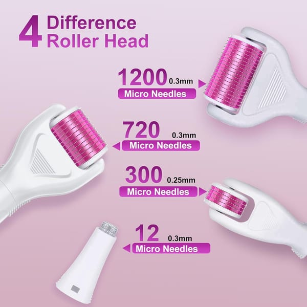 Stainless Steel Derma Roller Kit 6 In 1