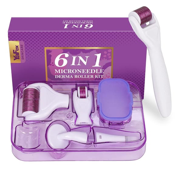 Stainless Steel Derma Roller Kit 6 In 1