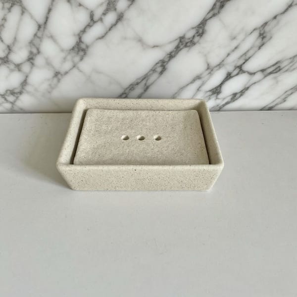 Natural Soap Dish and Sponge Holder