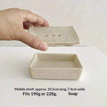 Natural Soap Dish and Sponge Holder