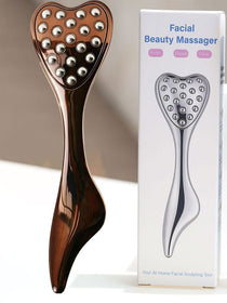 Stainless Steel Heart Face Massage Roller