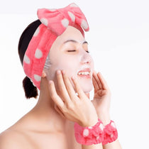 Spa Headband and Wristband Set 6 Piece