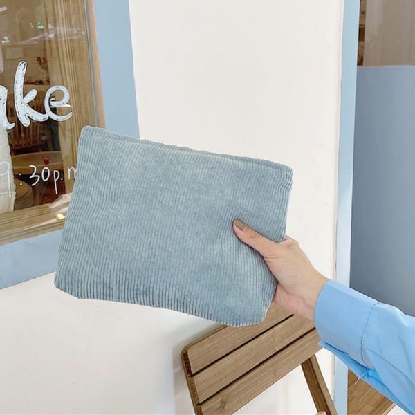 Corduroy Cosmetic Bag 3 Pack