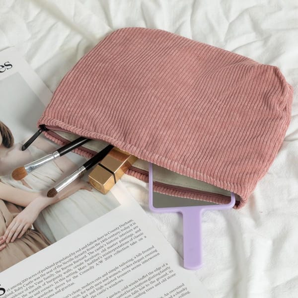 Corduroy Cosmetic Bag 3 Pack