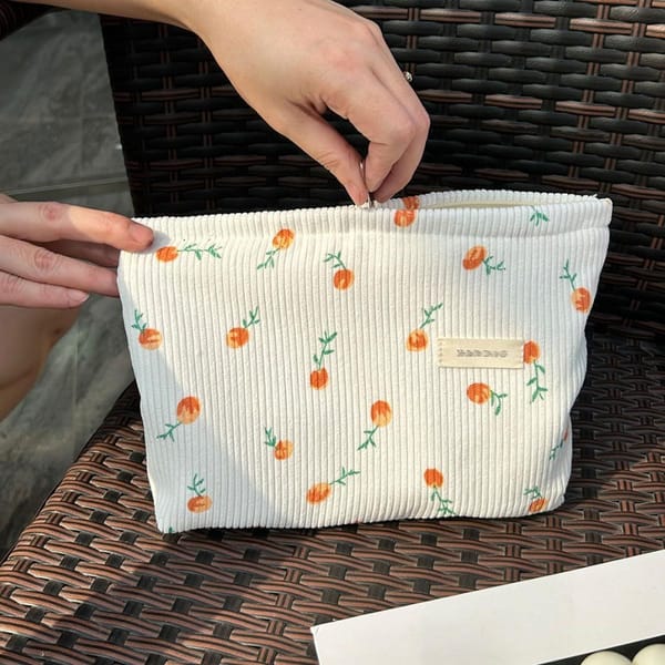 Corduroy Cosmetic Bag 2 Pack