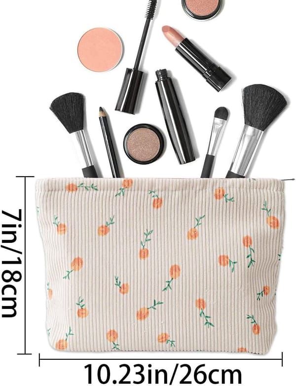 Corduroy Cosmetic Bag 2 Pack