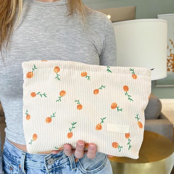 Corduroy Cosmetic Bag 2 Pack