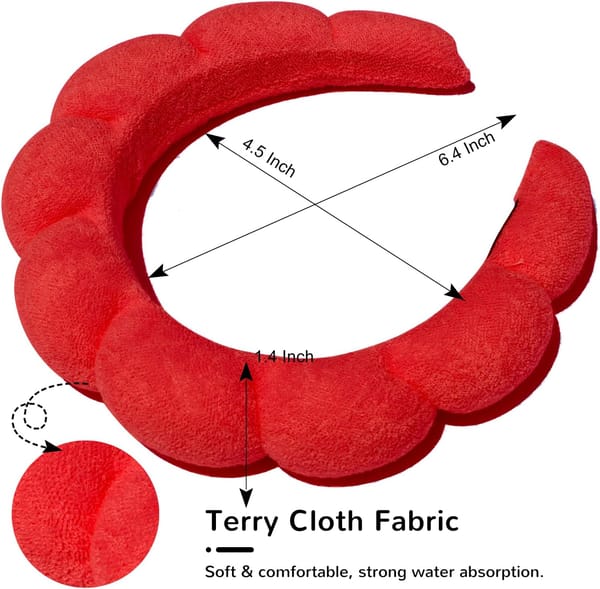 Bubble Terry Cloth Spa Headband