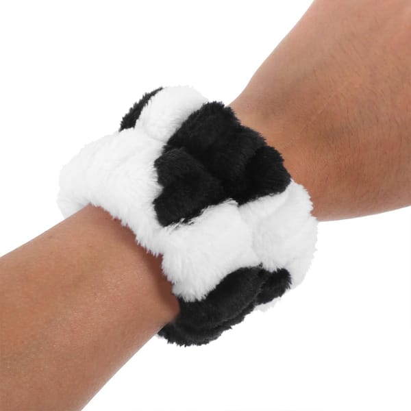 Flannel Cow Horn Headband With Wristbands