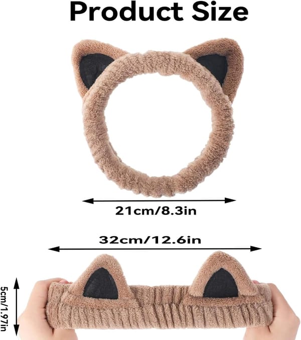 Cat Ears Spa Headband 2 Pack Secondary image