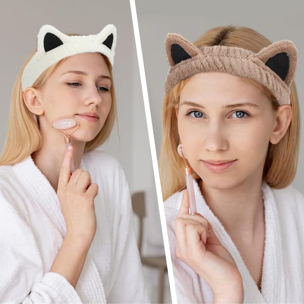 Cat Ears Spa Headband 2 Pack