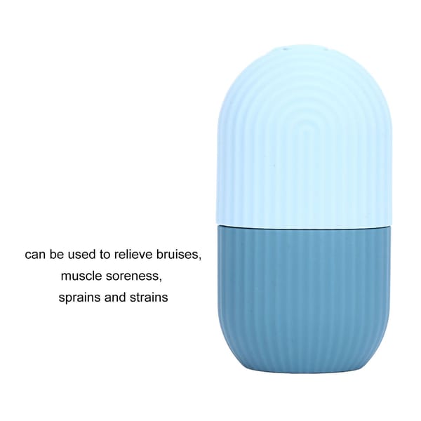 Silicone Face Ice Roller Light Blue