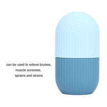 Silicone Face Ice Roller Light Blue