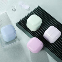Square Cosmetic Cream Jars Pink 50ml 10 Pack