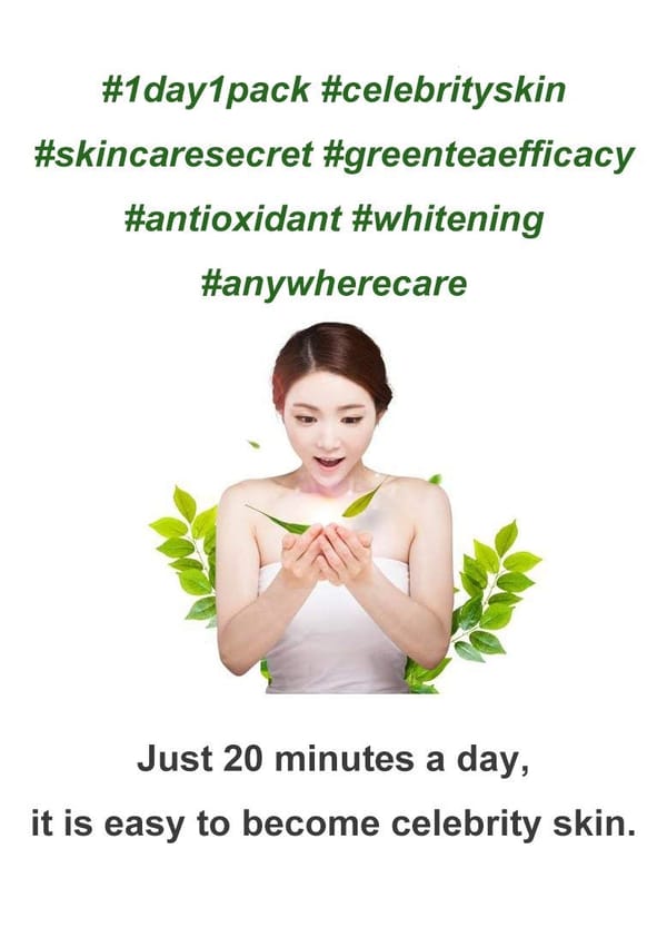 Farmstay Green Tea Hydrating Face Mask Sheet 10 Pack