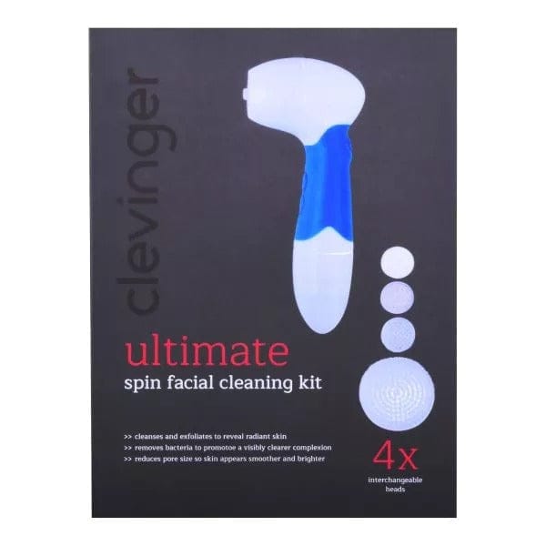 Clevinger Spin Facial Cleansing Brush 4 Head Set