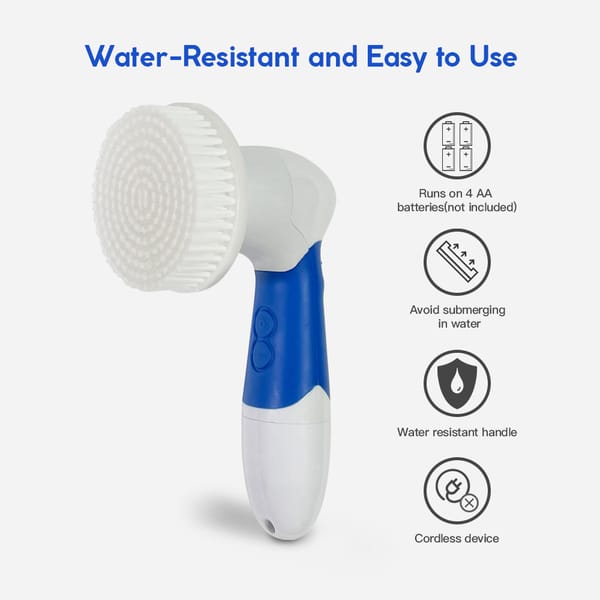 Clevinger Spin Facial Cleansing Brush 4 Head Set