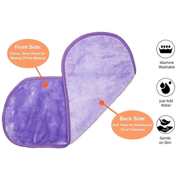 Microfibre Makeup Remover Towel Light Blue 40 x 20 cm