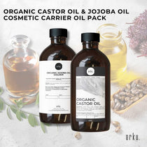 Orku Organic Castor and Jojoba Oil Pack 500ml