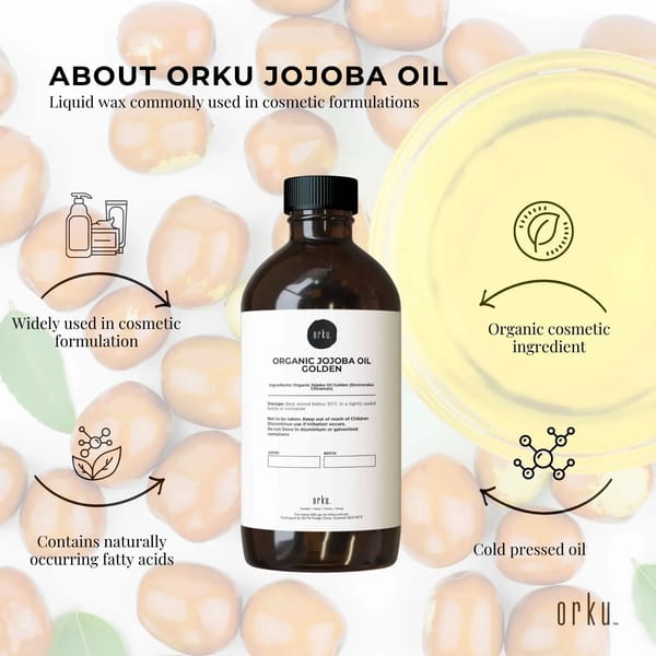 Orku Organic Castor and Jojoba Oil Pack 500ml