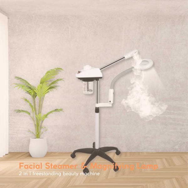 Ellie and Ruby Facial Steamer with Magnifying Lamp
