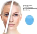 Silicone Face Scrubber Pad 2 Pack Rose Pink Blue