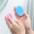 Silicone Face Scrubber Pad 2 Pack Rose Pink Blue