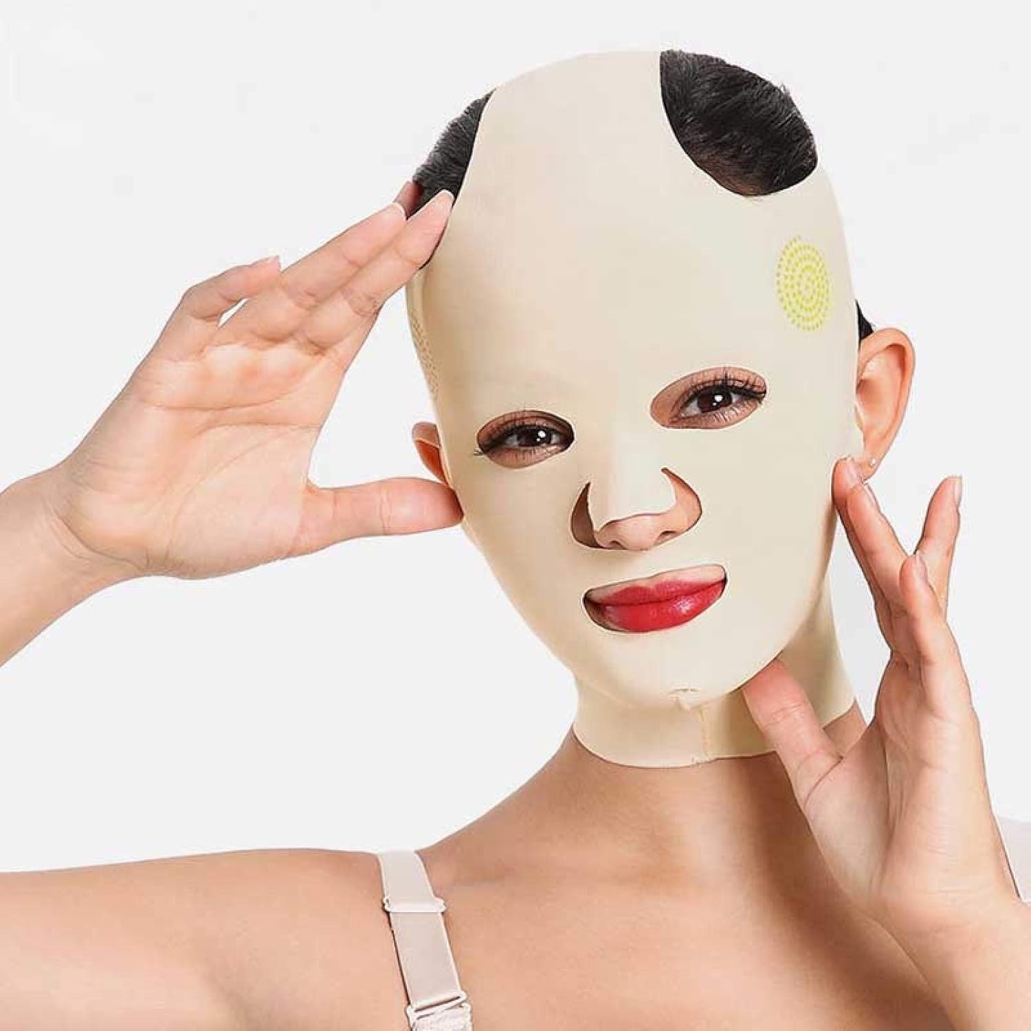 3D Reusable Breathable Beauty Women Anti Wrinkle Slimming Bandage V Shaper Full Face Lift Sleeping Mask Main image