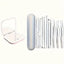 BYXAS Pimple Popper Tool Kit, 8 PCS Professional Stainless Steel Blackhead Remover Comedone Extractor Tools for Removing Zit on Face - Acne Removal Kit with Metal Case (Silver) 11PCS with Makeup Mirror